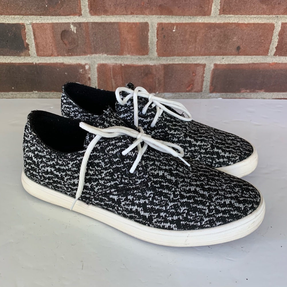 Steven Ella herringbone print low top sneakers